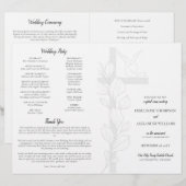 Cérémonie des Mariages catholiques avec programme (Devant / Derrière)