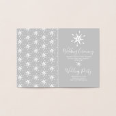 Cérémonie des Snowflakes d'hiver Programme de mari (Intérieur)