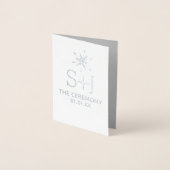 Cérémonie des Snowflakes d'hiver Programme de mari (Devant)