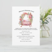 Cérémonie du berceau de la petite fille Invitation (Debout devant)