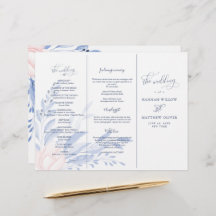 Cérémonie du Mariage d'or Feuille Dusty Blue Water