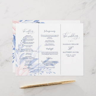 Cérémonie du Mariage d'or Feuille Dusty Blue Water