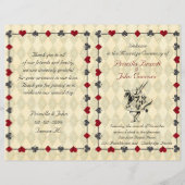 Cérémonie du programme de mariage, Alice au pays d (Devant)