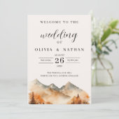 Cérémonie du programme de mariage d'automne en mon (Debout devant)