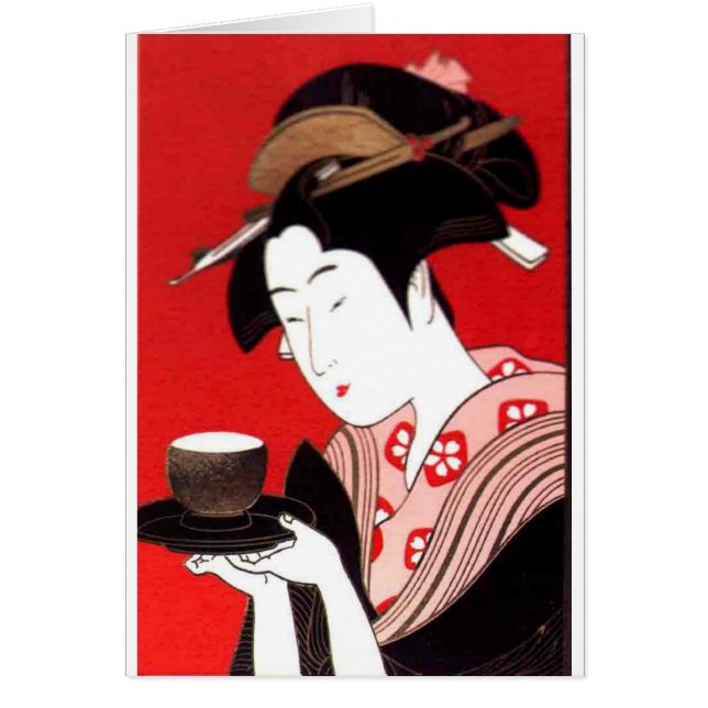 Cérémonie japonaise du thé de dame Art Imprimer (Devant)