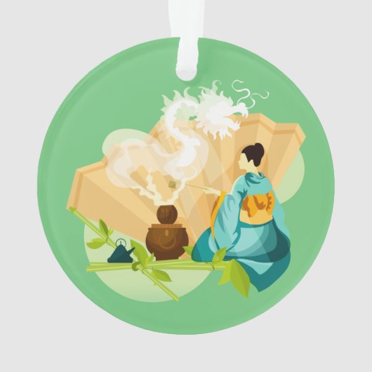 Cérémonie japonaise du thé, Dragon (dos)