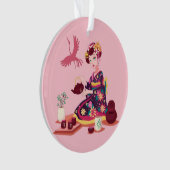 Cérémonie japonaise du thé, grue (devant)