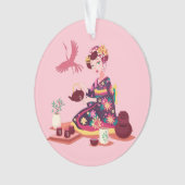 Cérémonie japonaise du thé, grue (devant)