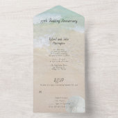 Cérémonie Mariage de bord de mer Invitation (À l'intérieur)