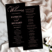 Cérémonie mariage de l'ordre du service Programme 