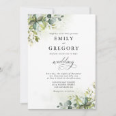 Cérémonie Mariage de verdure Invitation (Devant)