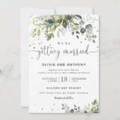 Cérémonie Mariage de verdure Invitation (Devant)