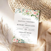 Cérémonie Mariage Ethereal Blush Invitation