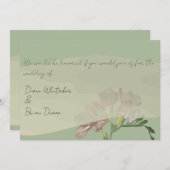 Cérémonie mariage Fresia Invitation (Devant / Derrière)