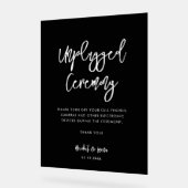 Cérémonie moderne contemporaine noire débranchée (Angle)