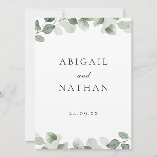 Cérémonie ou programme d'accueil des Mariages de l (Devant)