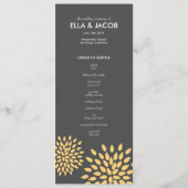 Ceremonie programma // Posh bloemblaadjes // Sunsh (Voorkant)