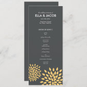 Ceremonie programma // Posh bloemblaadjes // Sunsh (Voorkant / Achterkant)