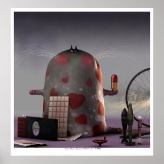 ceremoniële katten II (kat nr. 6) Poster