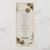 Ceremony Bruiloft Party Kaarten Tarot Welkomstmenu (Achterkant)