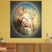 Ceres (zomer) van Antoine Watteau Canvas Afdruk (Insitu (Woonkamer))