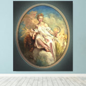 Ceres (zomer) van Antoine Watteau Canvas Afdruk (Insitu (Houten vloer))