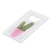 Cereus cactus dans un pot rose (Devant Angle)