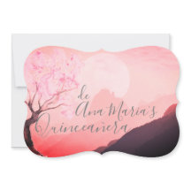 Cerezo japonés rosa y definitivamente brumosas