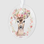 Cerf à couronne de fleurs (devant)