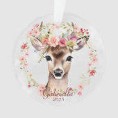 Cerf à couronne de fleurs (devant)