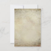 Cerf Antler Crâne Russe Mariage campagnard RSVP (Dos)