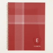 Cerf Antlers Rustique Tartan Bourgogne Rouge (Devant)