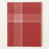 Cerf Antlers Rustique Tartan Bourgogne Rouge (Dos)