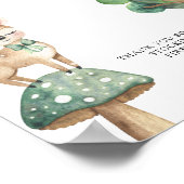Cerf aquarelle - livres pour bébé affiche (Coin)