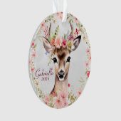 Cerf avec couronne de fleurs (devant)