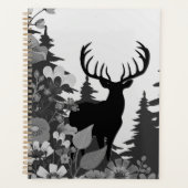 Cerf avec grand rack hors forêt (Devant)