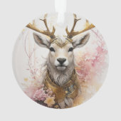 Cerf avec Imaginaire floral sans cou rose (dos)