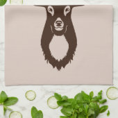 Cerf avec votre serviette Monogram (Plié)