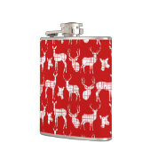 Cerf blanc rustique sur flacon enveloppé de vinyle (Gauche)