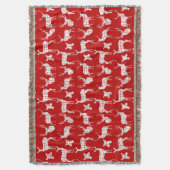 Cerf blanc sur la couverture de Laine rouge (devant Vertical)