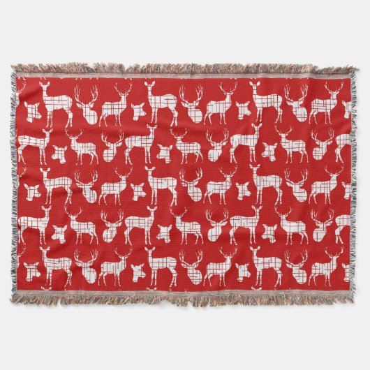 Cerf blanc sur la couverture de Laine rouge (Devant)