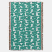 Cerf blanc sur la couverture Turquoise (devant Vertical)