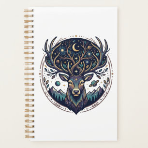 Cerf Céleste Lune Mystique & Art Stellaire