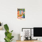 Cerf dans la baignoire Affiche drôle, Impression d (Bureau à domicile)