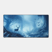 Cerf dans une forêt sombre de brume bleue (Recto)