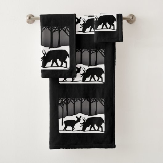 Cerf de neige (En situation)