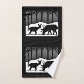 Cerf de neige (Serviette à main)