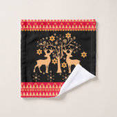 Cerf de Noël (Gant de toilette)