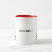 Cerf de Noël avec Mug de café Holly (Centre)