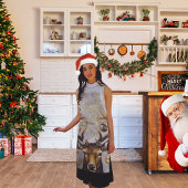 Cerf de Noël d'hiver - Tablier d'impression